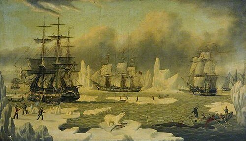 Whalers in the Arctic, 1850, John Ward