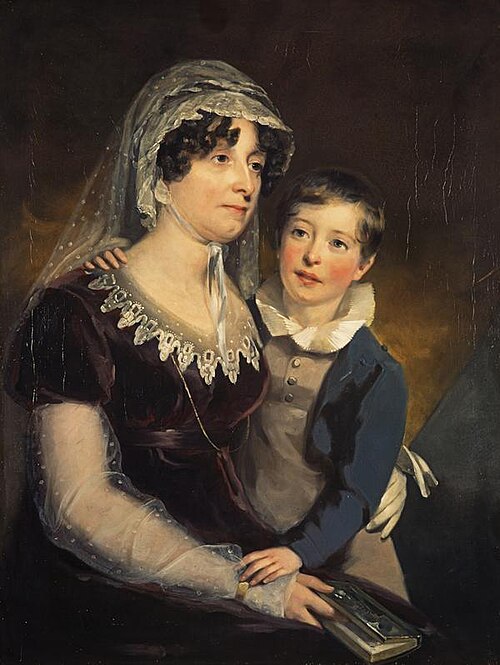 Carolina Oliphant, Lady Nairne, 1766 - 1845. Songwriter (With her son William Murray Nairne, later 6, 1818, John Watson Gordon