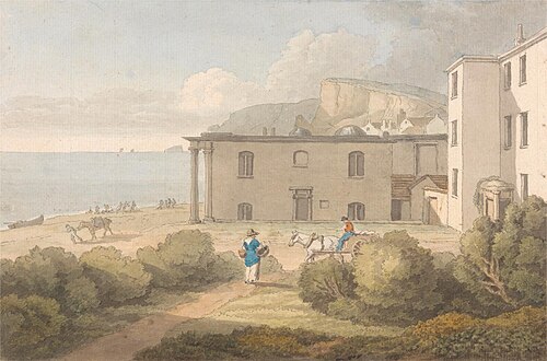 A View of Core's Library, Dawlish, Devon, 1837, John White Abbott