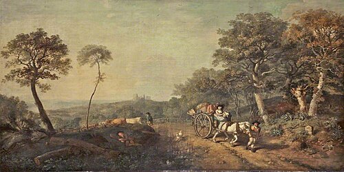Landscape with a Pedlar's Cart, 1790, John White Abbott