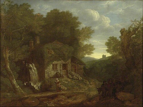 Landscape: Houses at the Edge of a Wood, 1835, John White Abbott