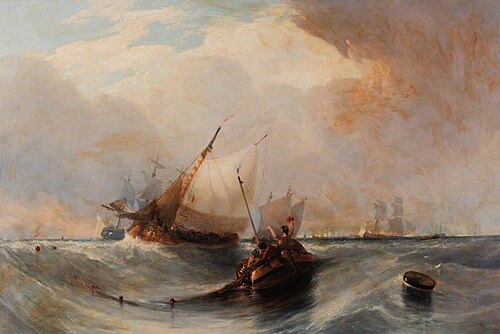 The Mouth of the Tyne, 1827, John Wilson Ewbank
