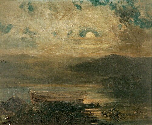 Moonlight, Near Cemmaes, Anglesea, 1871, John Wright Oakes