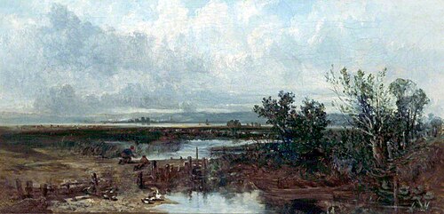 Flitshire Hills and Flint Castle, , John Wright Oakes