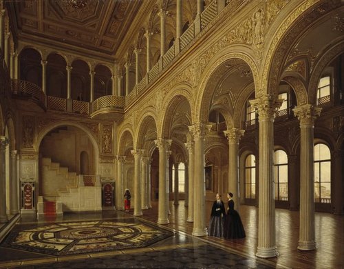View of the Pavilion Hall in the Hermitage, 1857, Tutukin, Pyotr