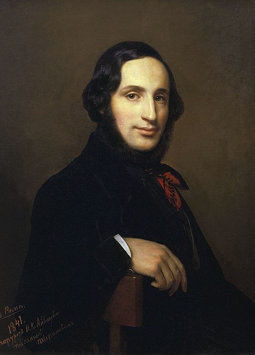 The portrait of Ivan Aivazovsky, 1841, Alexeï Tyranov