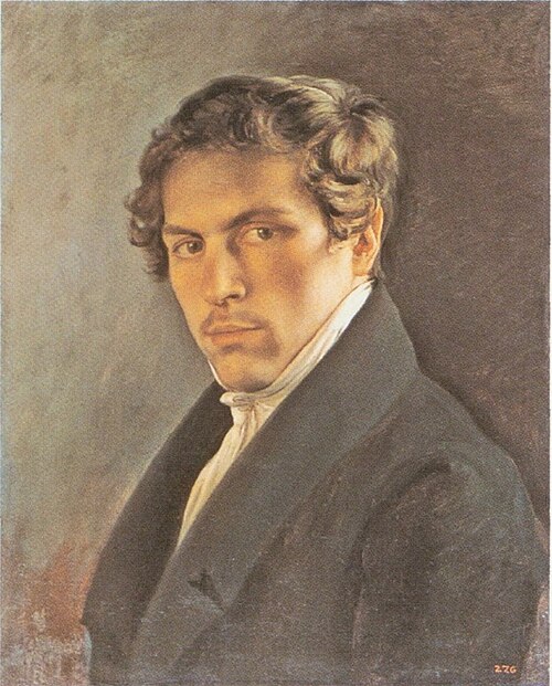 Portrait of the Artist A. Alexeyev., 1830, Alexeï Tyranov