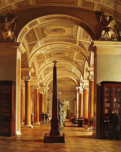 Interior of the Hermitage Library, 1826, Alexeï Tyranov