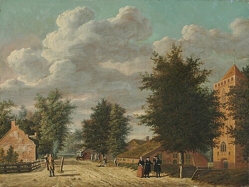 View of the Village of Eemnes, 1778, Jordanus Hoorn