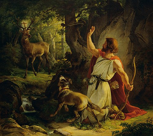 The Conversion of St. Eustace, 1849, Joseph Binder