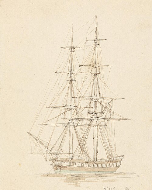 Single Hermaphrodite Brig, Bow Forward, , Joseph Cartwright