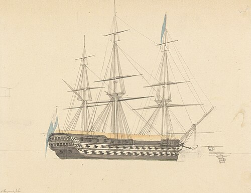 Single Battleship, Stern Forward, , Joseph Cartwright