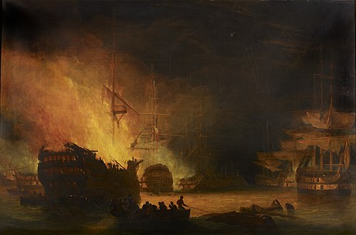 The Battle of the Nile, 1801, Joseph Cartwright