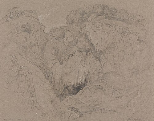 Castleton - The Peak, 1801, Joseph Farington