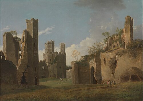 Caernarvon Castle, 1780, Joseph Farington