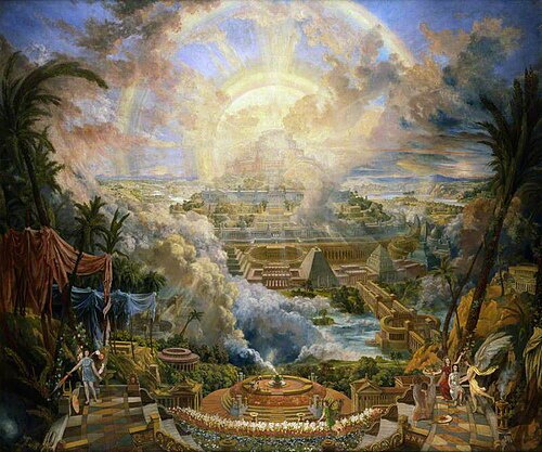 The Mount of Congregation, 1818, Joseph Michael Gandy