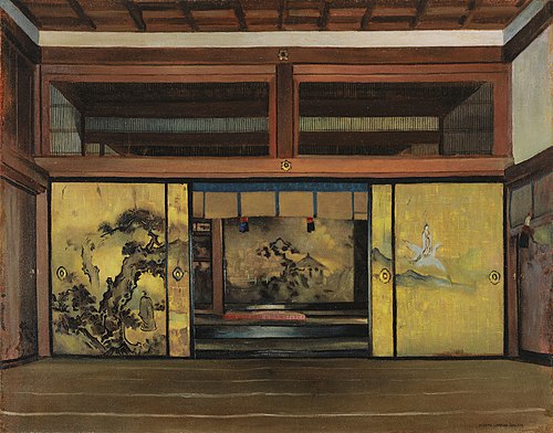 Apartments of the Chief Priest, Kyoto, 1900, Joseph Lindon Smith
