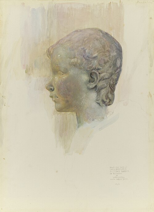 Head of a Putti, 1894, Joseph Lindon Smith
