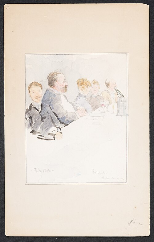 Table d'Hote, 1886, Joseph Lindon Smith