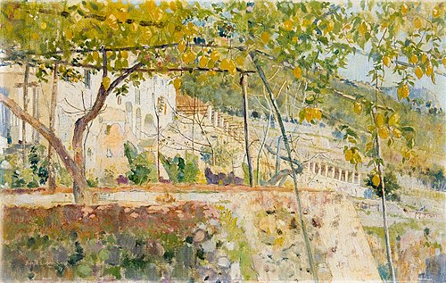 Cappucini Amalfi Monastery, 1887, Joseph Lindon Smith