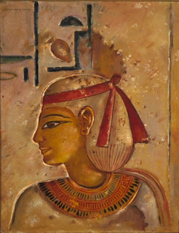 Wall relief from Tomb of Sibtah, Valley of the Kings, Luxor, Egypt, 1910, Joseph Lindon Smith