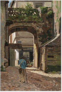 The Hôtel Beaumanoir's Portal, Dinan, 1883, Joseph Malachy Kavanagh