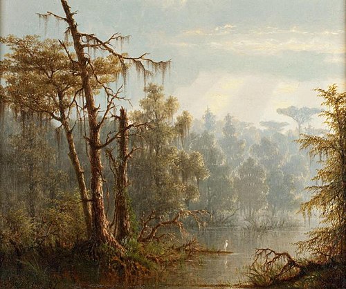 Louisiana Bayou, 1867, Joseph Rusling Meeker