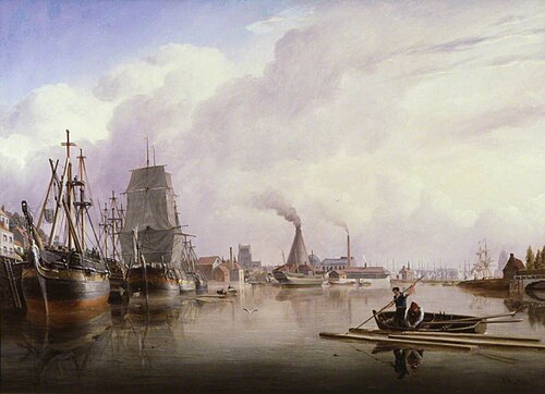 Bristol Harbour, 1837, Joseph Walter