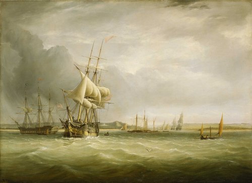 Shipping in the Bristol Channel, 1837, Joseph Walter