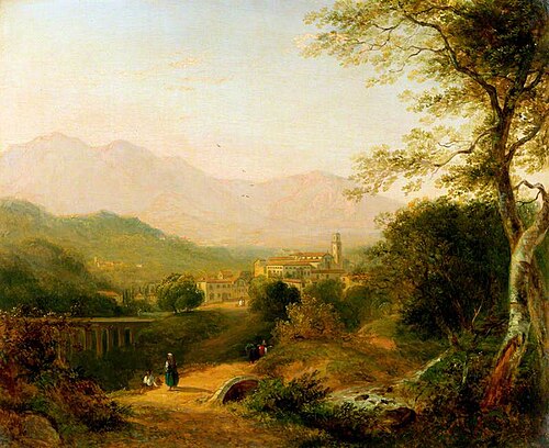 Italian Landscape, 1839, Joseph W. Allen