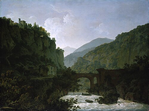 The Monastery of S. Cosimato, 1789, Joseph Wright