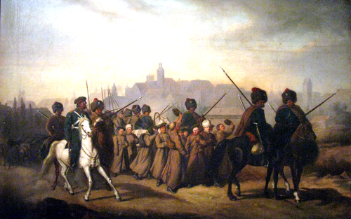Conscription of Poles to the Russian Army in 1863., 1850, Aleksander Sochaczewski