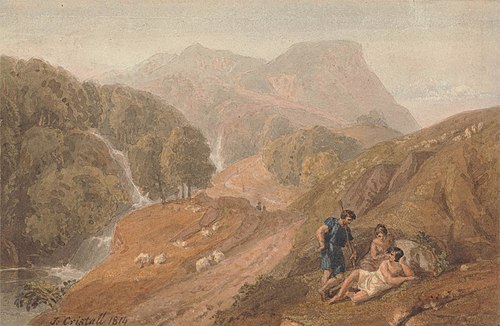 Arcadian Landscape with Shepherds, 1814, Joshua Cristall