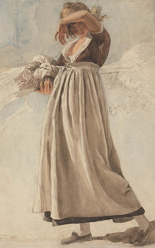 A Peasant Girl Shading Her Eyes, 1812, Joshua Cristall
