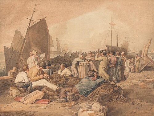 Dover Pier, 1807, Joshua Cristall