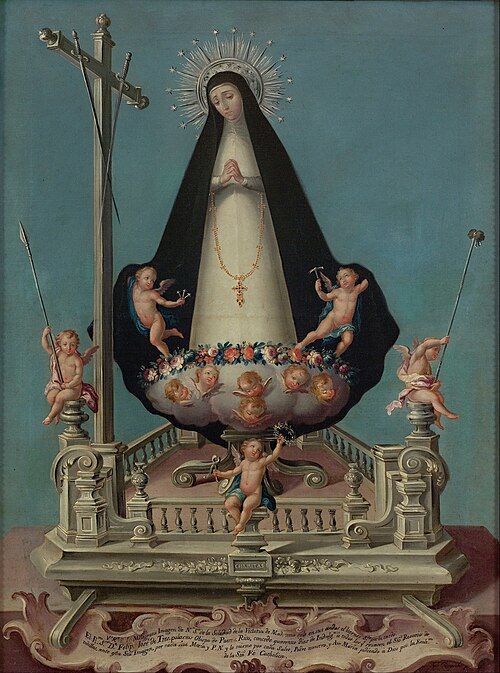 Virgin of Solitude, from the Mínimos de la Victoria Convent, 1785, José Campeche