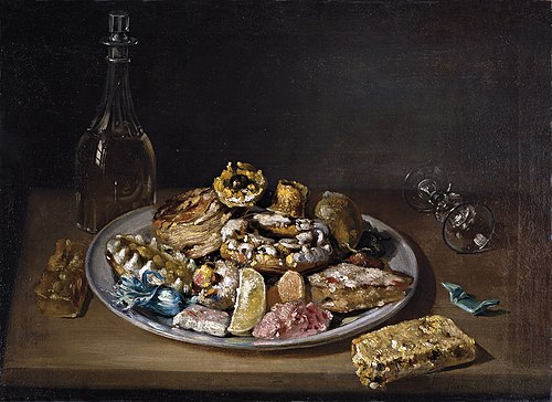Plato de dulces, 1845, Miguel Parra Abril