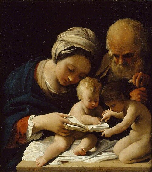 The Holy Family with the young St John the Baptist, , Bartolomeo Schedoni