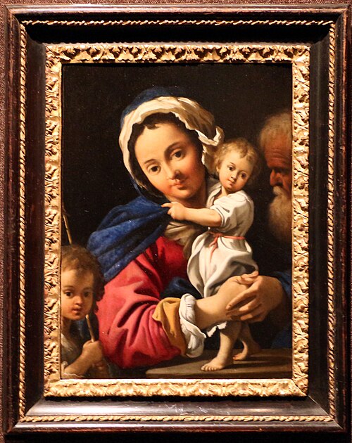 sacra famiglia con san giovannino, 1613, Bartolomeo Schedoni