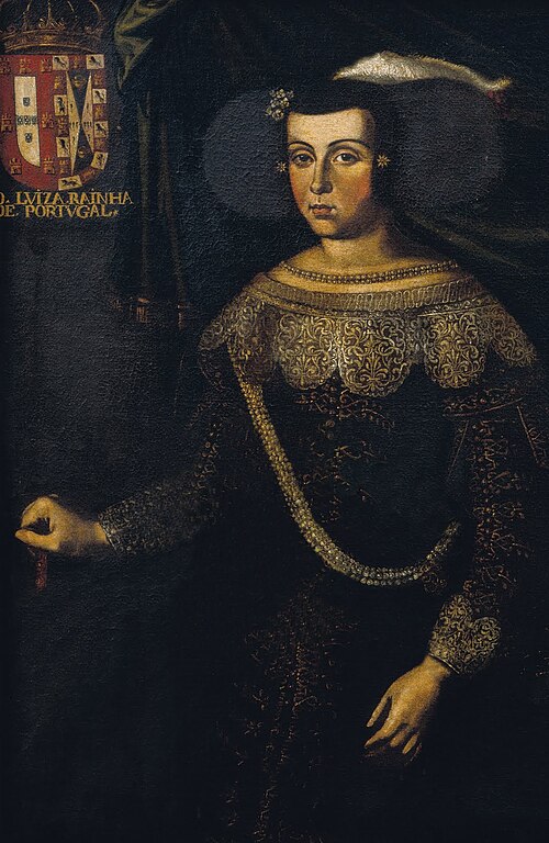 Portrait of Luisa de Guzman, Queen of Portugal, 1700, José de Avelar Rebelo