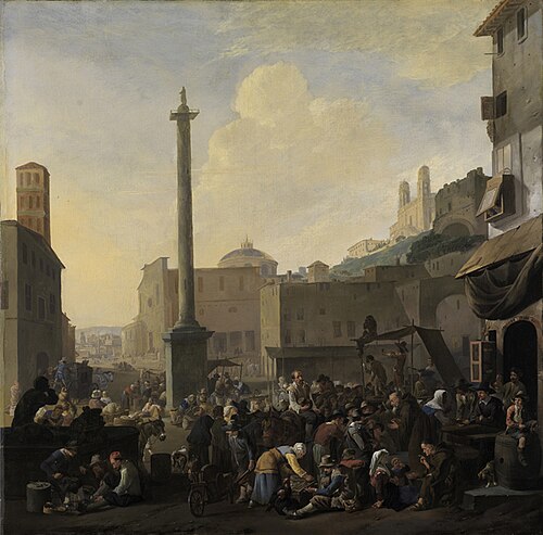 Roman market scene, 1647, Johannes Lingelbach