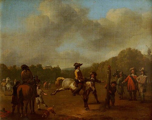 The Riding Lesson, 1660, Johannes Lingelbach