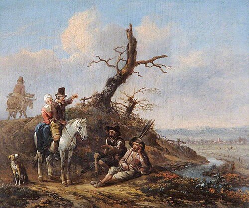 Landscape with Travellers Resting, , Johannes Lingelbach