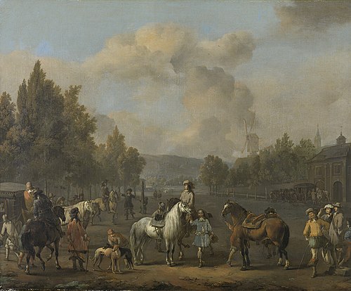 The riding school, 1650, Johannes Lingelbach