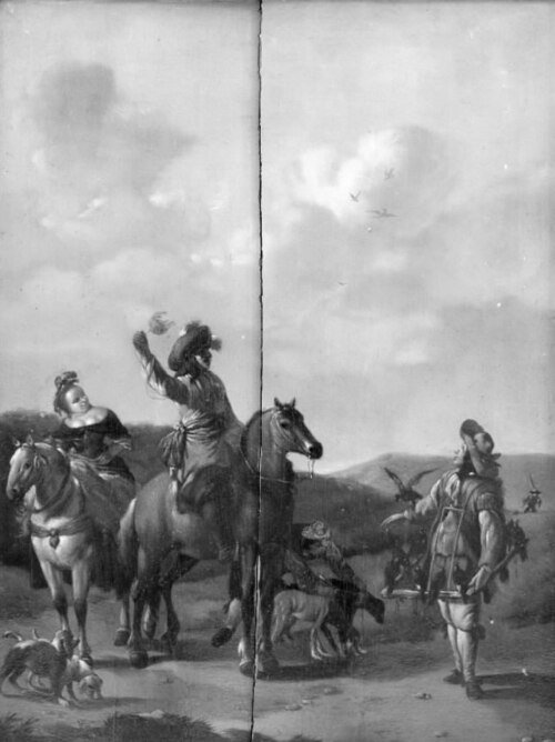 Hunters, 1742, Johannes Lingelbach