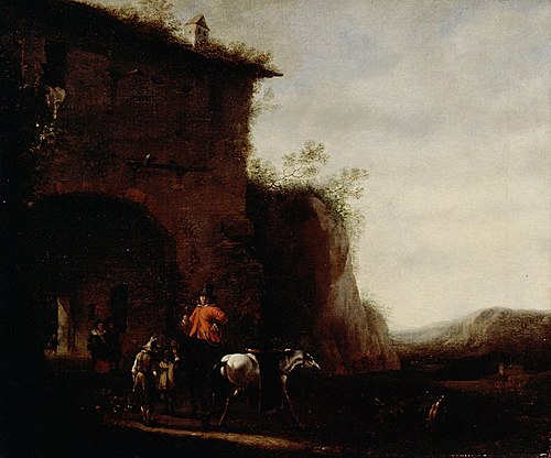 A Hunting scene, , Johannes Lingelbach