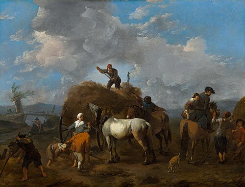 Harvesting the Hay, 1644, Johannes Lingelbach