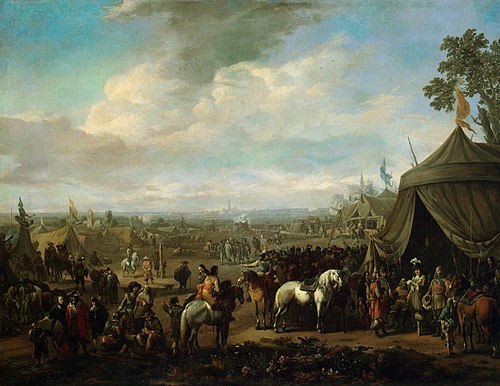 Flemish Town Sieged by the Spanish Soldiers, 1674, Johannes Lingelbach