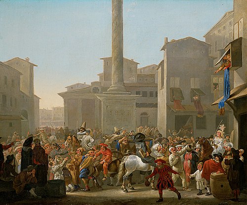 Carnival in Rome, 1650, Johannes Lingelbach