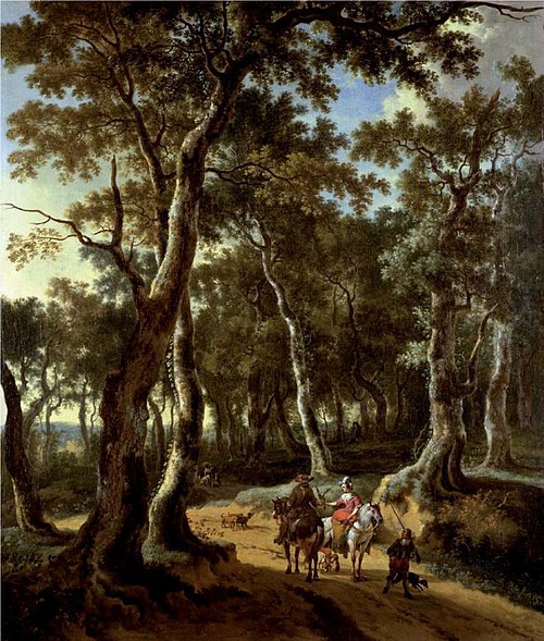 A Hawking Party, 1660, Johannes Lingelbach